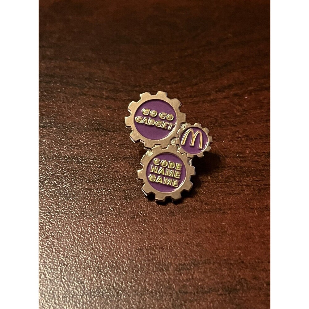 McDonald’s Go Go Gadget Code Name Game Inspector Gadget Employee Lapel Hat Pin